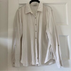 Vintage orvis linen button up